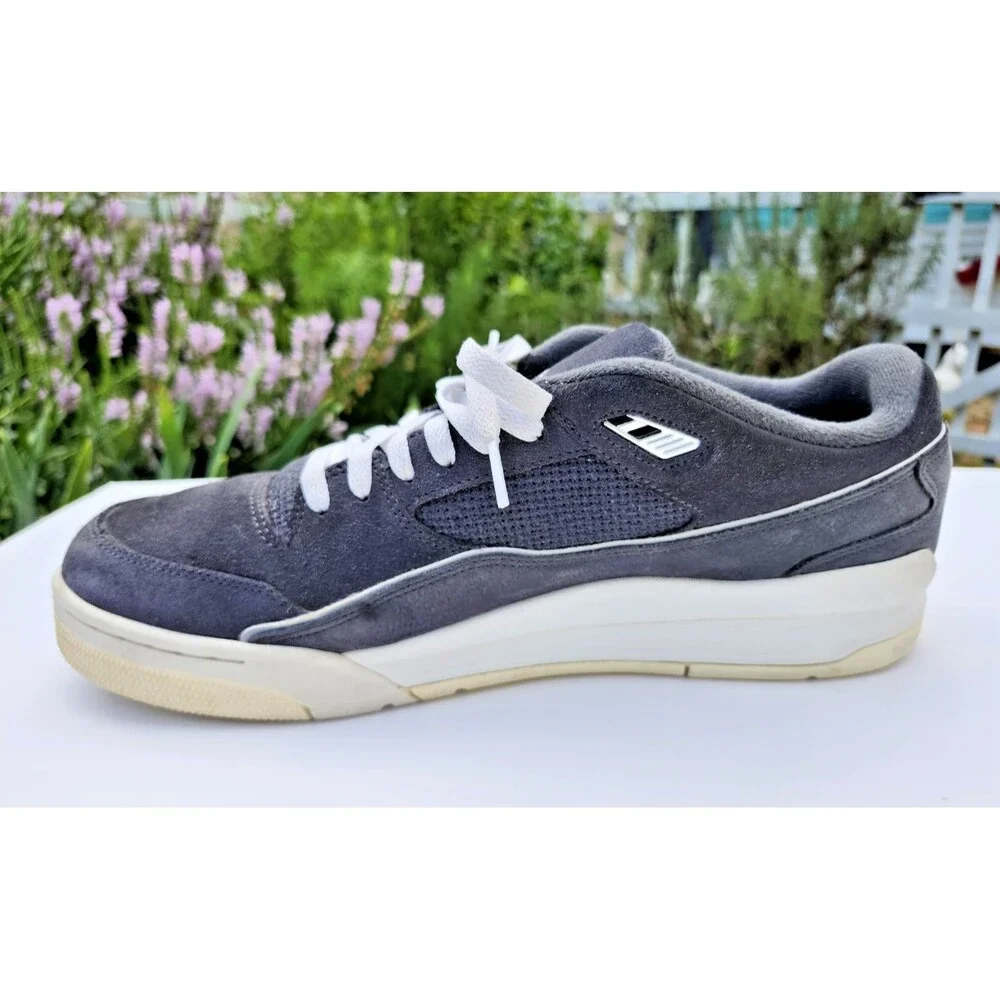 Jordan Flight Court Anthracite Gray Sail Suede Low Top Sneakers Men's Size 14